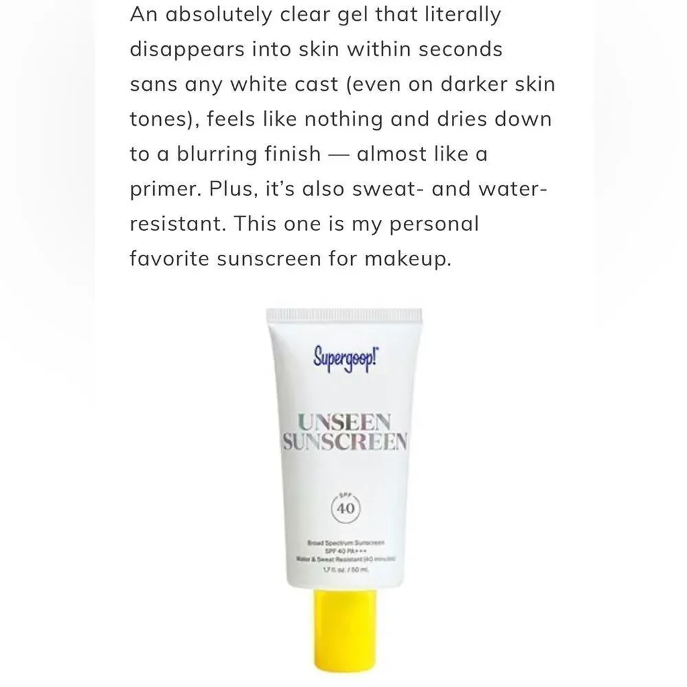 Supergoop Unseen Sunscreen - Picture 8 of 9